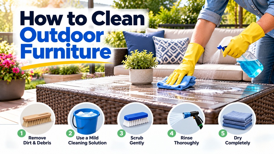 How to Clean Outdoor Furniture by Material Without Damaging It