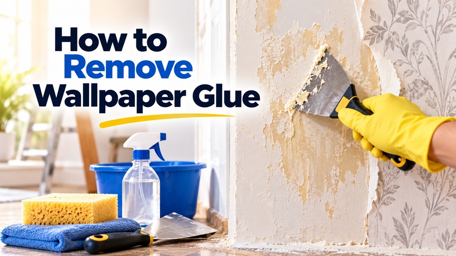 How to Remove Wallpaper Glue and Leave Walls Ready for Paint